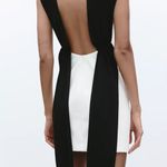 ZARA  mini bodycon Elegant Black and White Dress wedding holiday evening  Photo 16