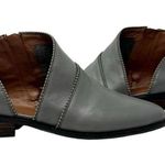 Lucky Brand  Prucella Leather D’Orsay Ankle Boots Booties Gray Womens Size 8 Photo 1