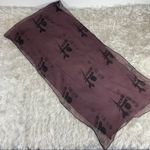 Vintage Purple Chinese? Figures Black Silk Photo 2