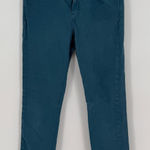 Pilcro  By Anthropologie Jeans Womens‎ 29 Teal Denim Cotton Stretch Skinny Leg Photo 0