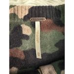 Free People ‎ camo wool cashmere button down sweater XS Photo 1