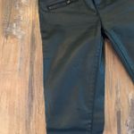 Current/Elliott  Black Faux Leather Skinny Jeans size 25 Wet Look Photo 6