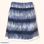 Banana Republic  Blue Striped A Line Skirt Size Small Photo 11