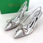 NWT J.Reneé Tadma Glass Slipper Rhinestone Pumps Heels Size 12W Cocktail Wedding Silver Photo 3