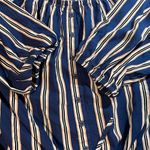 Urban Heritage  Rayon Crop Top. Size‎ Small. Navy striped. Photo 7