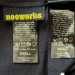 Nooworks Art Teacher Dress Black Stretch Twill Asymmetrical Zip Small EUC Photo 5