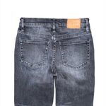 J.Crew  9” Billie Demi Boot Crop Jeans Black Gray Button Fly Raw Hem Women’s 26P Photo 4