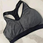 Reebok Wireless Racerback Padded Gray Sports Bra Women's Small Mesh Back Workout Photo 1
