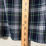 LANDS’ END size 10 women’s school uniform side pleat plaid skirt above the knee Green Photo 2