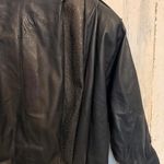 Vtg Echtes Leder Genuine Leather Bomber Jacket Black Women’s UK 14 US M Lined Size M Photo 8