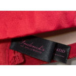 Frederick's of Hollywood  Red Push Up Bra Padded Underwire Mesh Bow‎ 34DD Photo 2