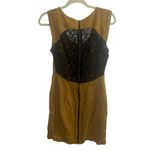 Silence + Noise ✨ Womens short sleeve brown/green Sz 4 dress w/ lace✨ Photo 3