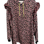 Sandy Liang  X Target Women's Floral print Ruffle Hooded Sweatshirt Photo 0