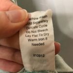 CAbi Mint Green Draped Back Short Sleeve Shirt Womens XS Top Blouse Summer Photo 1