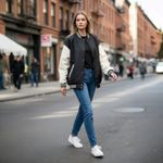 Hudson NWT  Jeans Drop Shoulder Bomber Jacket – Black/White  MSRP: $268 Photo 1