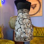 Sue Wong Vintage Y2K Nocturne Bead and Ribbon Strapless Cocktail Dress Size 4 Photo 1