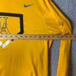 Nike  Long‎ Sleeve Tee T-Shirt Womens Large Yellow Dri-Fit Athletic Cut Photo 3