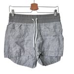 Athleta Shorts 4 Cabo Linen 4” Gray 100% Linen Pull On Drawstring Closure Photo 1