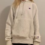 Champion White Boyfriend Reverse Weave Hoodie Photo 0