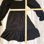 SheIn  Black Smock Long Sleeves Dress US Medium Photo 3