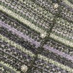 Common Threads Striped Cardigan Sweater Women Wool Cotton Acrylic Green Purple Unique Buttons Photo 10