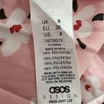 ASOS  Skirt Womens 4 Pink Floral A-Line Pleated Satin Cottagecore Boho Balletcore Photo 7