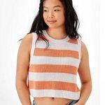 American Eagle AE Striped Sweater Tank Top XS Photo 0