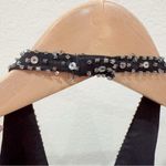 Eden Maids Bridesmaid Collection Black Halter Gown with crystals Size 6 NEW Photo 5