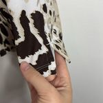 Coral Bay Gold Tan/Brown Animal Print Short Sleeve Polo Shirt size XL Tan Photo 5