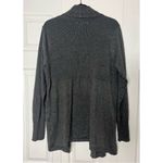 Olivia Sky  Dark Grey Soft Knit Open Front Cardigan Ribbed Collar Sweater XL Photo 5