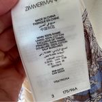 Zimmermann Maxine Plunge Blouse Tank Top In Purple Multicolor Photo 6