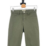 L'Agence  Margot High-Rise Coated Skinny‎ Jeans Olive Green Size 25 Photo 3