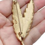 Rare Vintage Coro Leaf Pin Brooch Signed Coro Photo 1