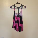 Weavers Hot Pink Racer Back Tank Top Sparkle Smooth Size Small S Bow Chic Summer Photo 3