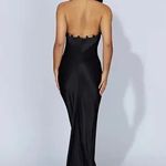 Meshki  Gold Chain Satin Dress Photo 1