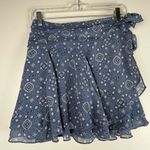 Aerie  Navy Paisley Mini Skirt Photo 0