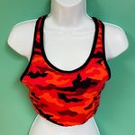Victoria's Secret PINK Red & Black Camo Sports Bra Photo 2