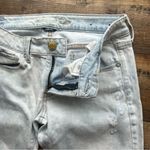 American Eagle Women’s Jeans Light Wash Skinny Low Rise Stretch Acid Wash Sz 6 Photo 5