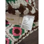 Maeve  crochet top vest floral cropped One Size Opened Anthropologie 70's Style Photo 3