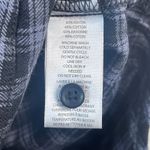 Beach Lunch Lounge Top Womens Large Gray Black Check Long Sleeve Popover Casual‎ Photo 4