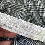 Zara Pants Womens‎ Small Black White Houndstooth High Rise Tapered Tie Waist Photo 3