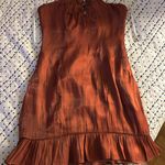 Cocktail Mini Dress Orange Size XS Photo 0