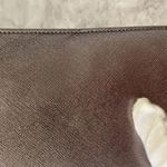 Nordstrom BNWT Patent Saffiano Gunmetal Leather Passport Wallet Luggage Tag $120 Photo 11