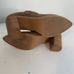 Dolce Vita Serla Leather Truffle Suede Heeled Mule Shoe 10 Tan Photo 12