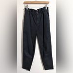 Universal Threads Universal Thread High Rise Tapered Pants, paper bag waist, charcoal black size 2 Photo 2