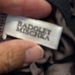 Badgley Mischka  Drape Maillot Brown Sweetheart Neckline Swimsuit Small EUC #5731 Photo 6