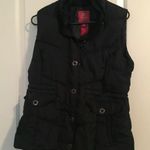Faded Glory  Women's Snap Button Puffer Vest Jacket Size Large 12/14 Blue Photo 0