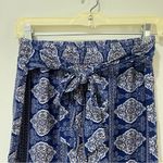 Artisan NY Artisan New York Women's Wide Leg Pull On Tie Boho Pants Small S  Blue White Photo 2