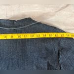 Jessica London  Women's Sz 18W Blue Denim One Button Blazer With Ruffles Photo 11