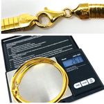 Sterling Silver Looks like 14K - but is Omega necklace, made in Italy Photo 6